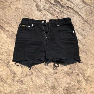 2 DKNY Black Cutoff Shorts